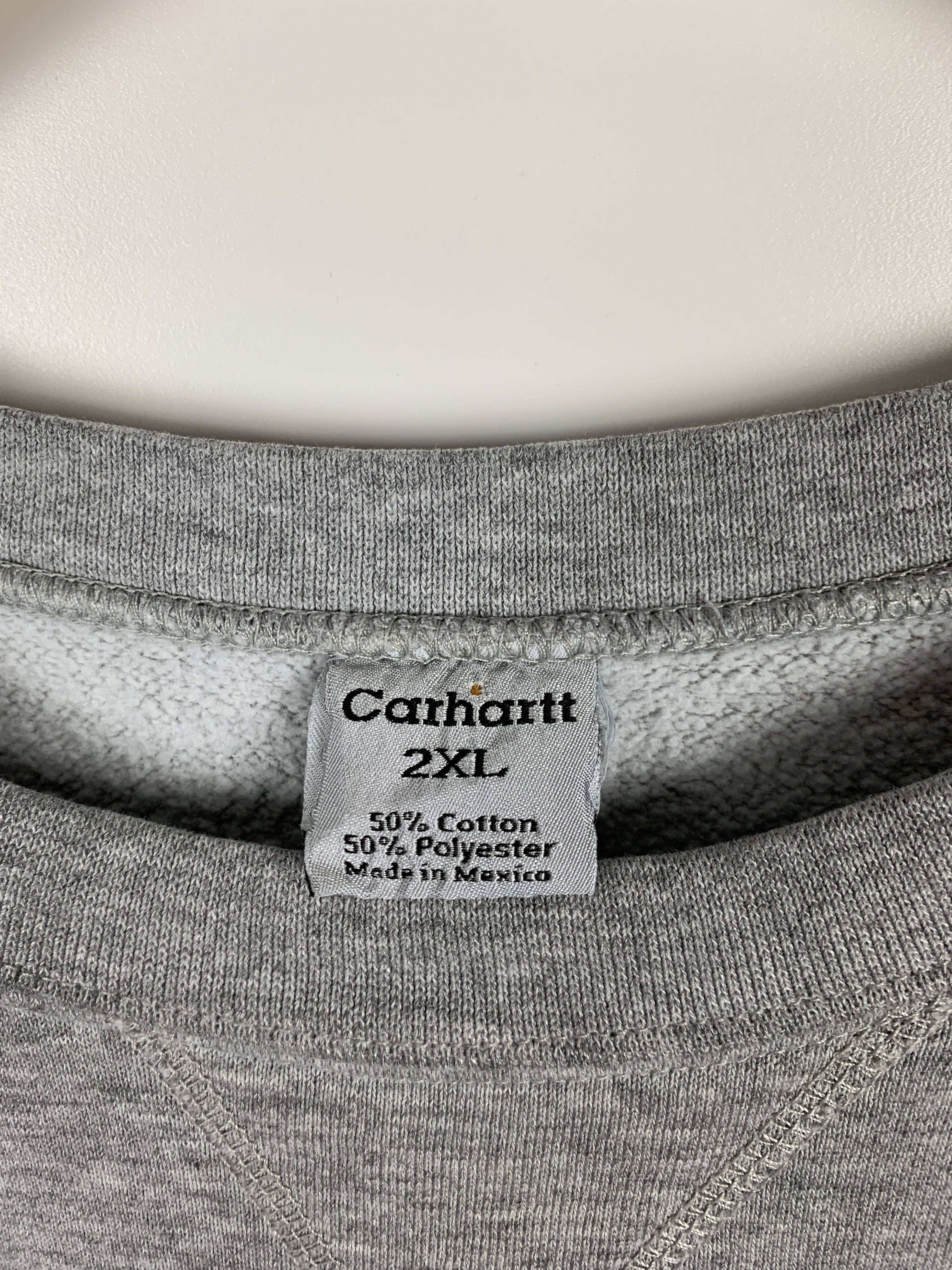 Carhartt × Carhartt Wip × Vintage Vintage Carhartt Embroidered Spellout Crewneck Sweatshirt Size US XXL / EU 58 / 5 - 4 Thumbnail
