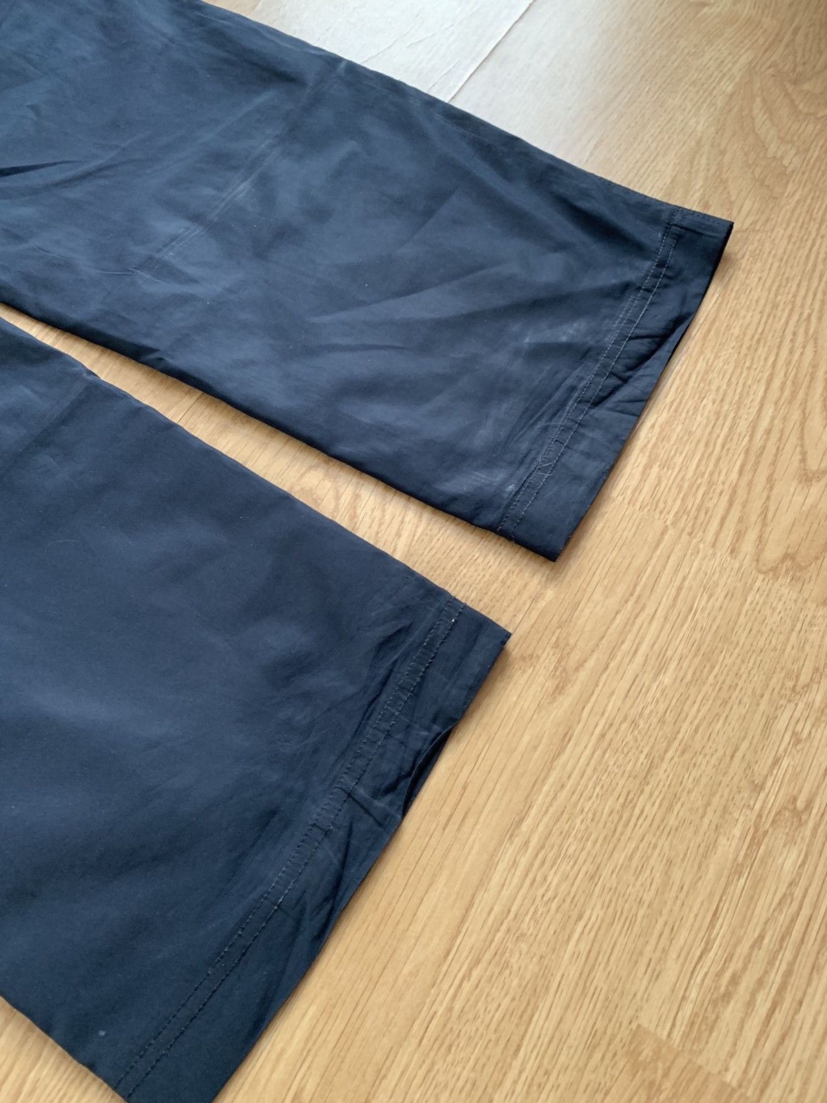 Nike × Vintage Vintage Nike Navy Track Pants Swoosh Drill Size US 30 / EU 46 - 7 Thumbnail