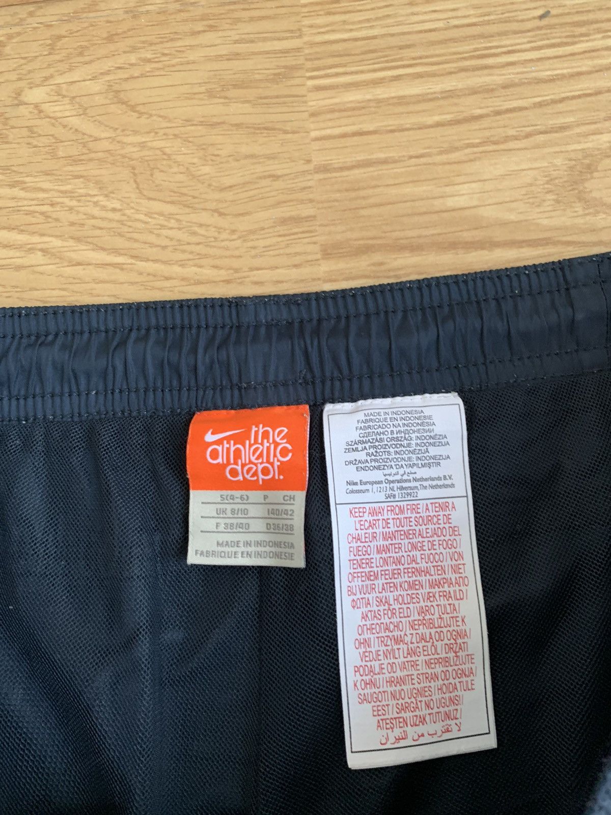 Nike × Vintage Vintage Nike Navy Track Pants Swoosh Drill Size US 30 / EU 46 - 6 Thumbnail