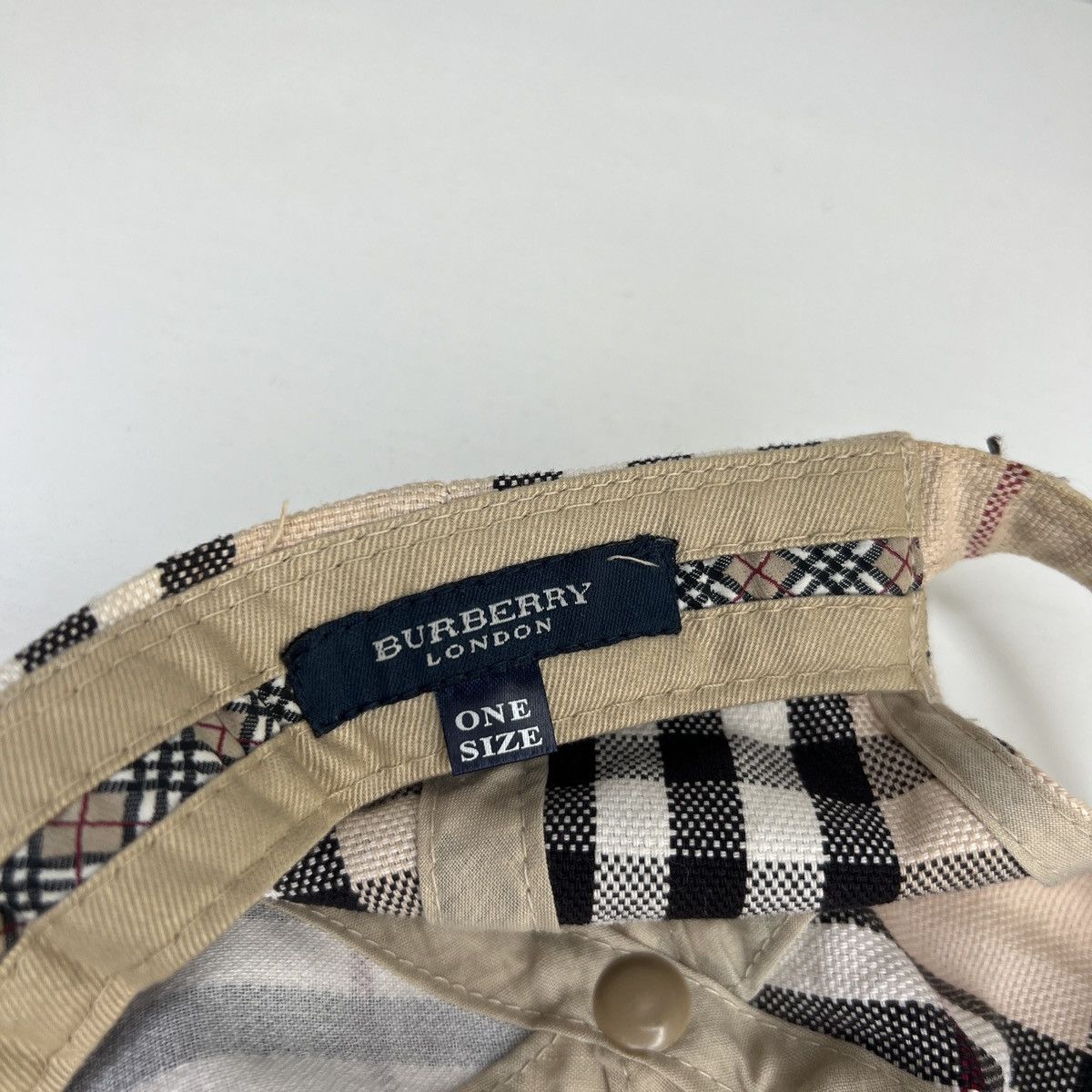 Burberry × Japanese Brand Burberry London Burberrys Classic Nova Check Hat Cap Logo Size ONE SIZE - 7 Thumbnail