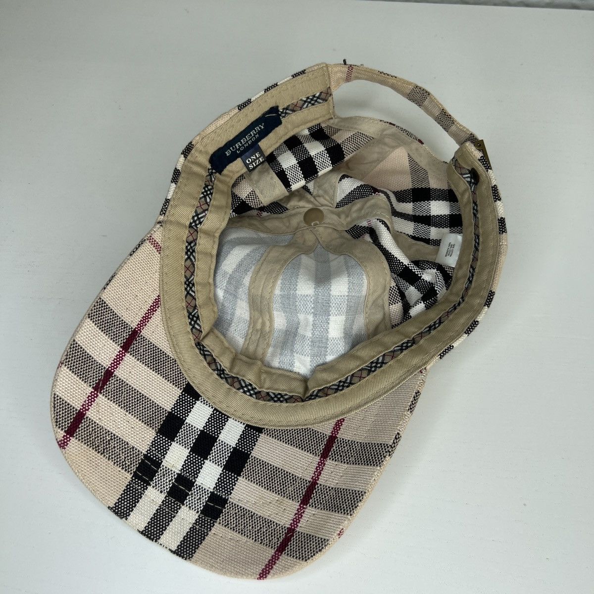 Burberry × Japanese Brand Burberry London Burberrys Classic Nova Check Hat Cap Logo Size ONE SIZE - 6 Thumbnail