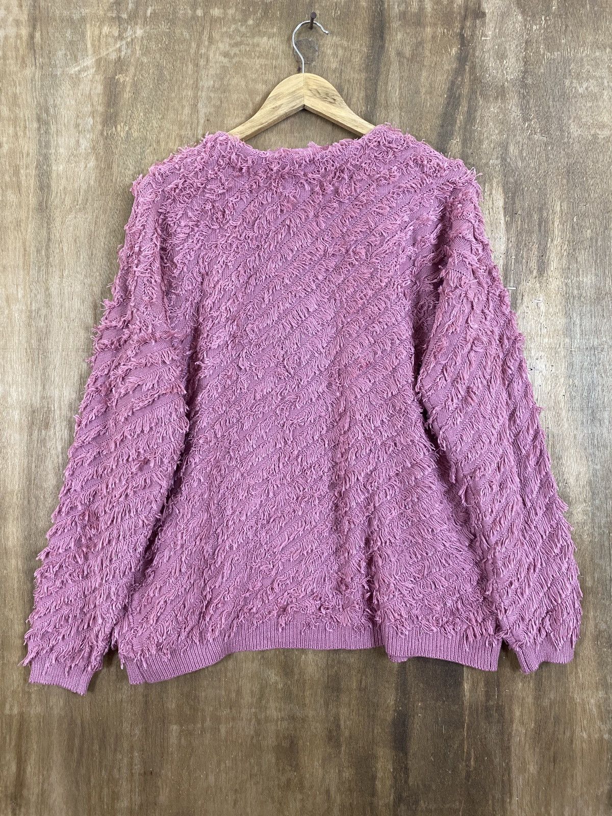 Vintage DL Ingni Pink Mohair Cardigan Knitwear #A1705 Size US M / EU 48-50 / 2 - 2 Thumbnail