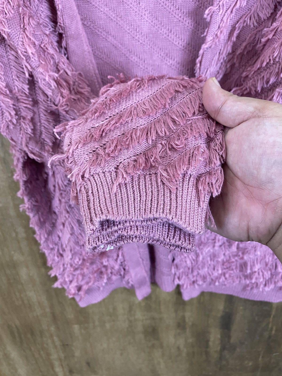 Vintage DL Ingni Pink Mohair Cardigan Knitwear #A1705 Size US M / EU 48-50 / 2 - 7 Thumbnail