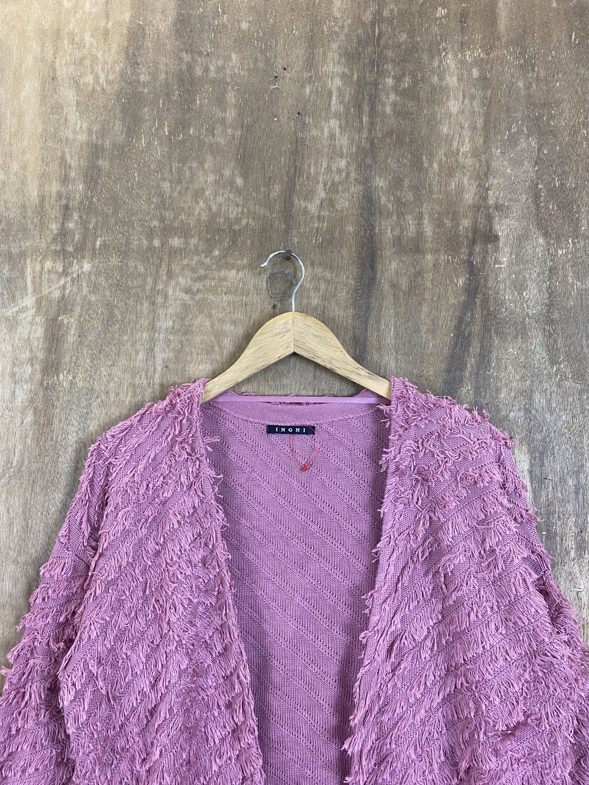 Vintage DL Ingni Pink Mohair Cardigan Knitwear #A1705 Size US M / EU 48-50 / 2 - 3 Thumbnail