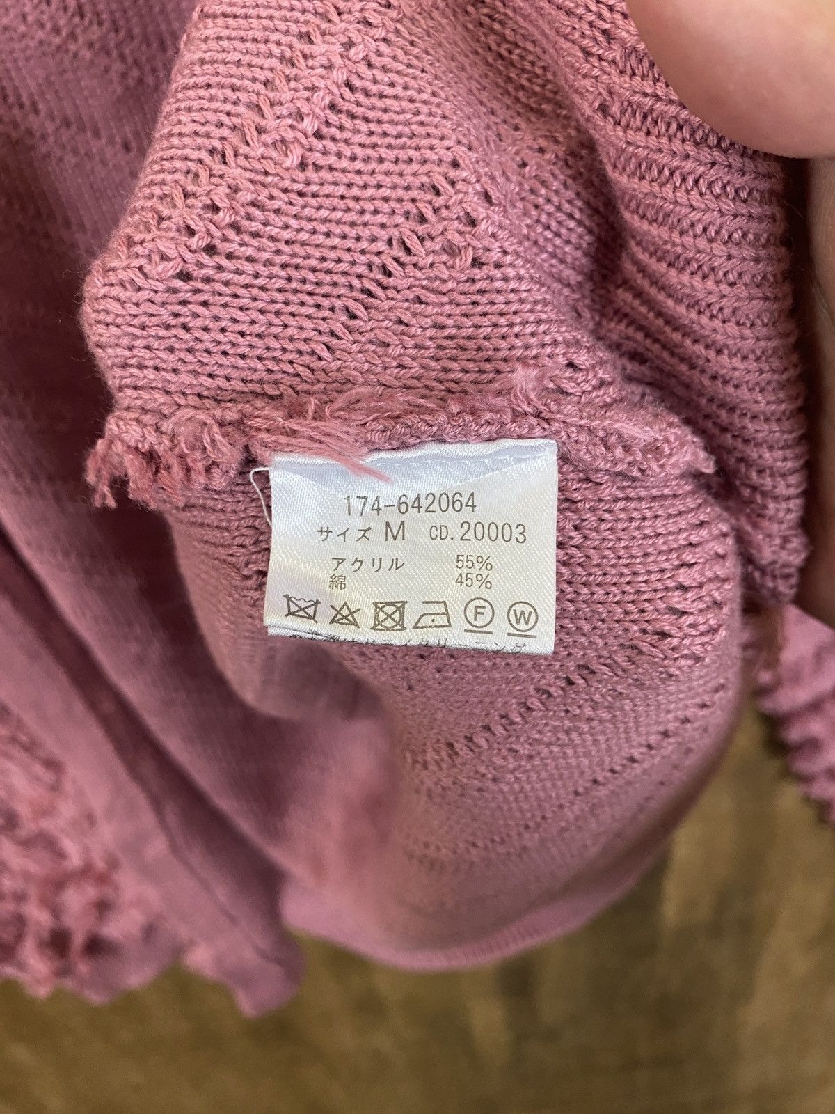 Vintage DL Ingni Pink Mohair Cardigan Knitwear #A1705 Size US M / EU 48-50 / 2 - 6 Thumbnail