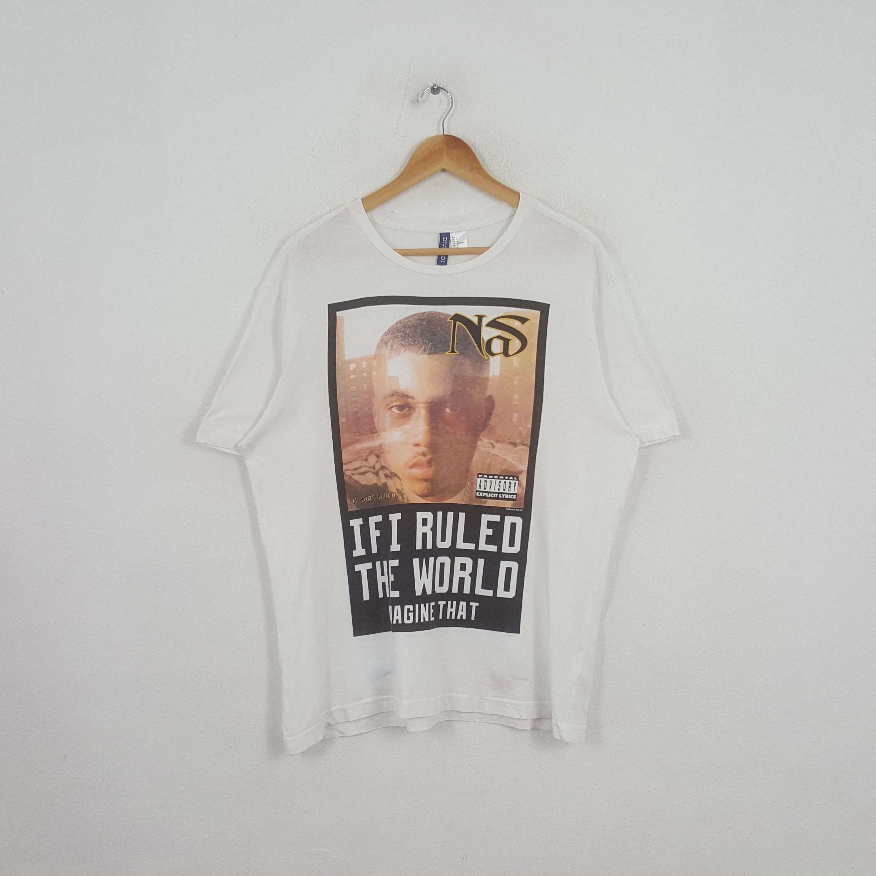 Band Tees × Japanese Brand × Vintage Vintage NaS American Rapper Hip ...