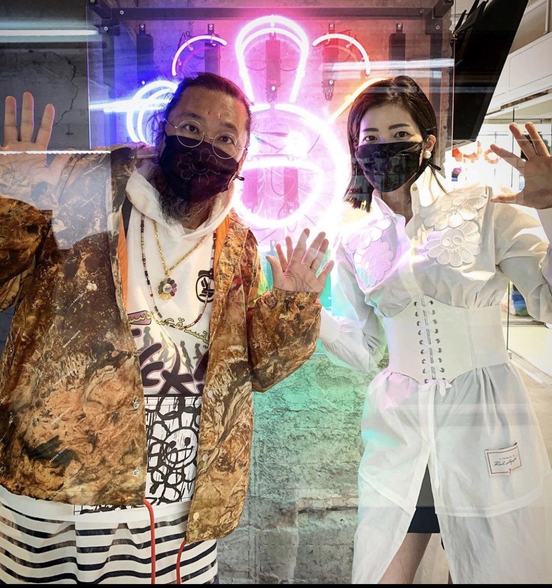 Takashi Murakami Takashi Murakami Doubleface Flower Mask Size ONE SIZE - 3 Thumbnail