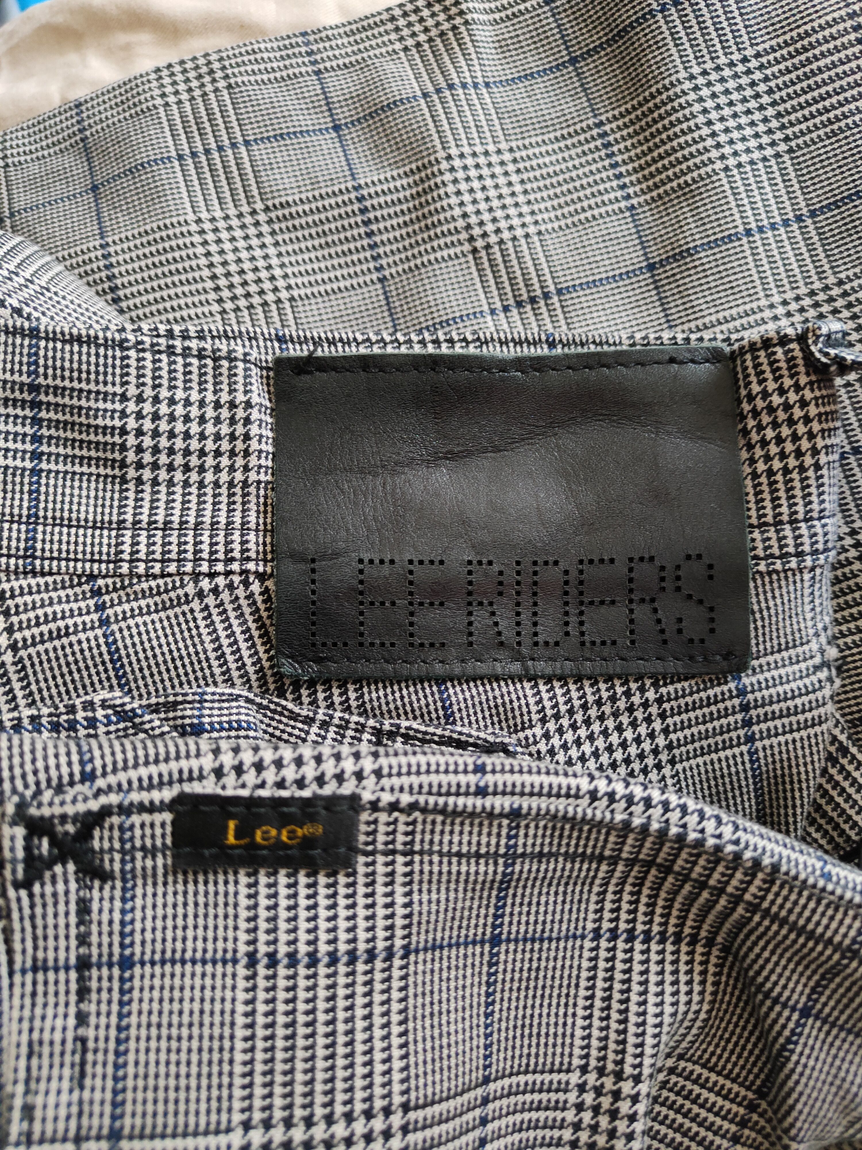 Japanese Brand × Lee Lee Riders Gray/Black checkered buckle back Cargo Pants#5312 Size US 34 / EU 50 - 14 Thumbnail