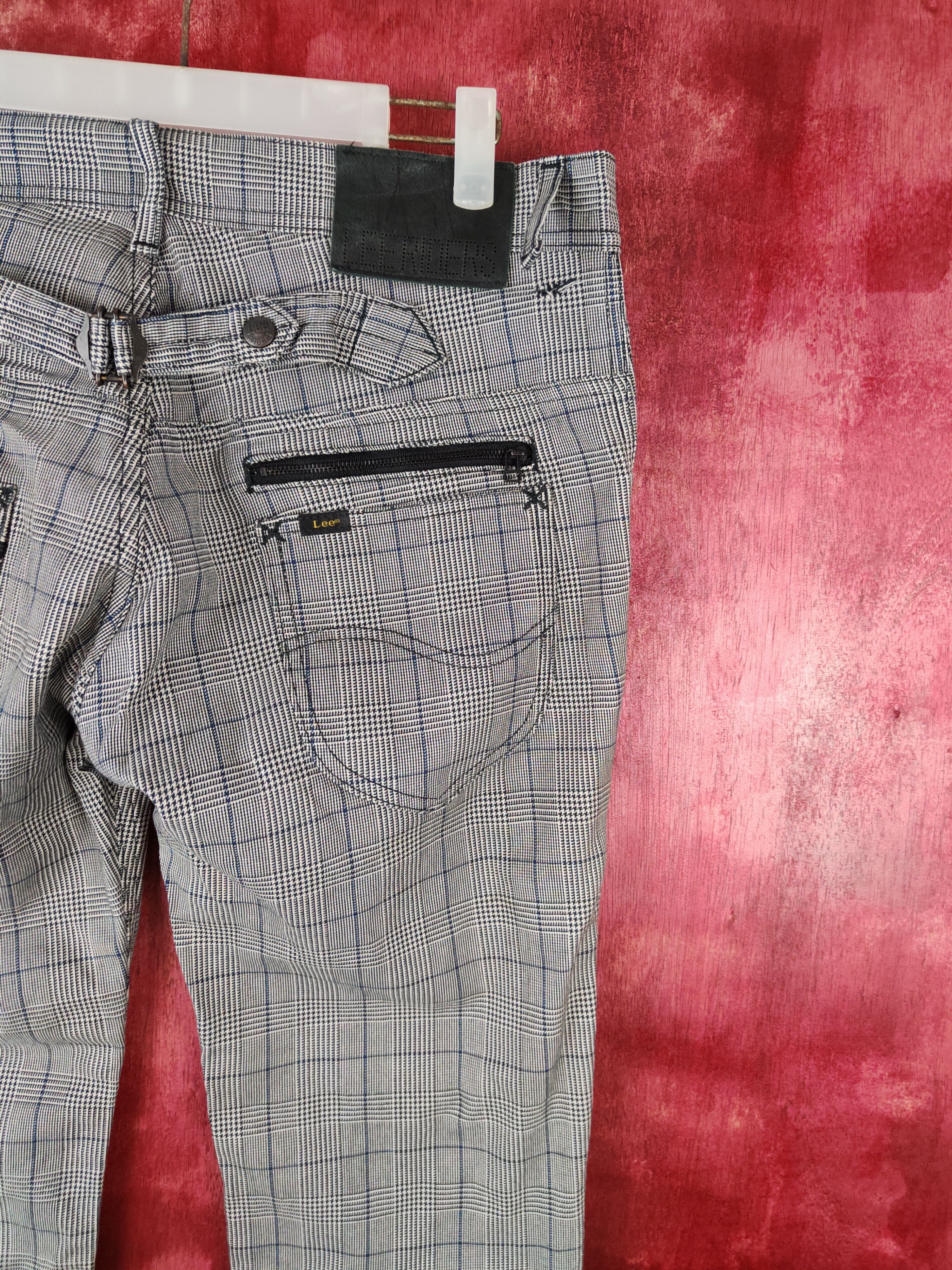 Japanese Brand × Lee Lee Riders Gray/Black checkered buckle back Cargo Pants#5312 Size US 34 / EU 50 - 11 Thumbnail
