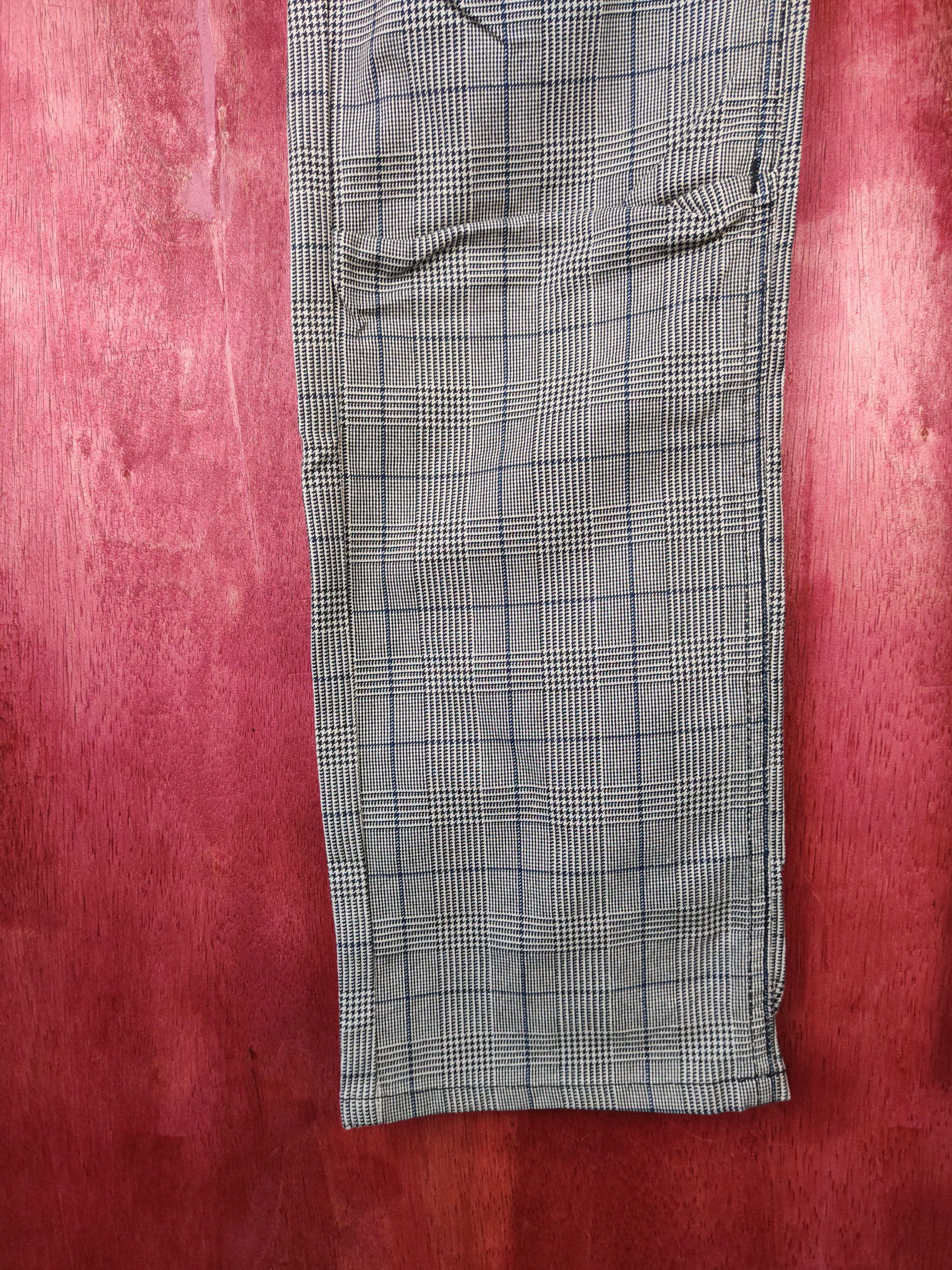 Japanese Brand × Lee Lee Riders Gray/Black checkered buckle back Cargo Pants#5312 Size US 34 / EU 50 - 4 Thumbnail