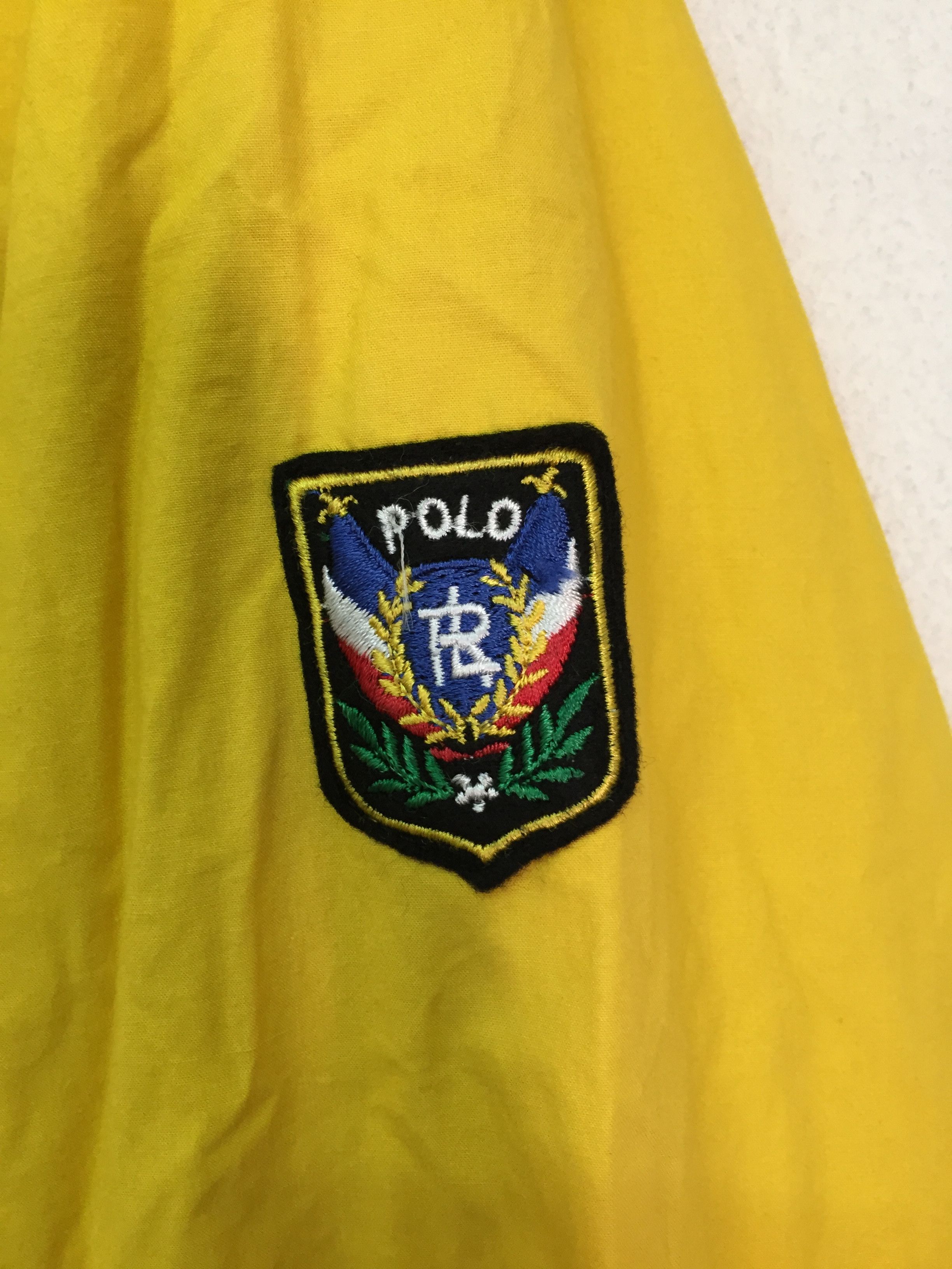 Polo Ralph Lauren 1990s Cookie Patch Yellow rare color paded Size US XL / EU 56 / 4 - 6 Thumbnail
