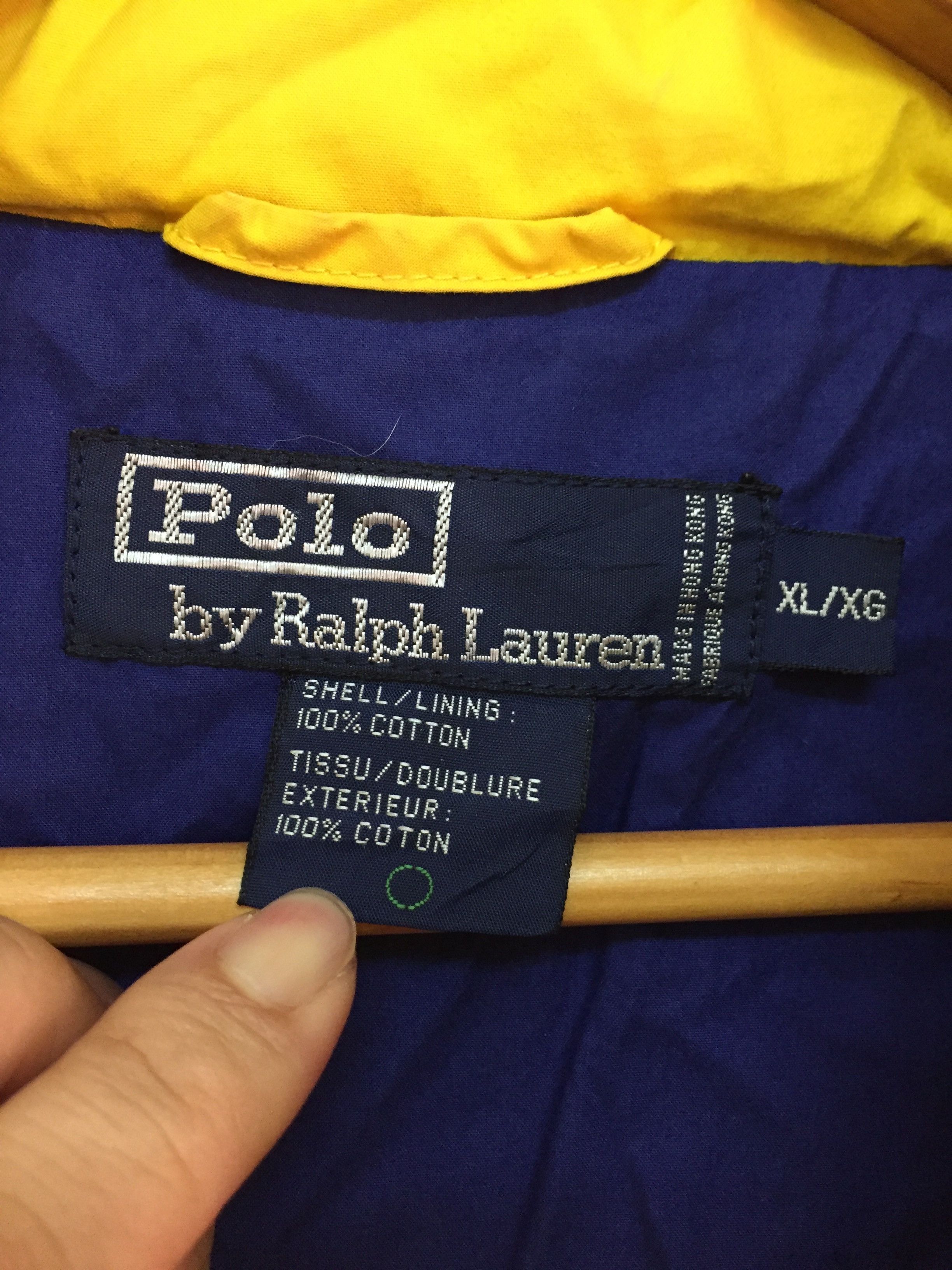Polo Ralph Lauren 1990s Cookie Patch Yellow rare color paded Size US XL / EU 56 / 4 - 10 Thumbnail