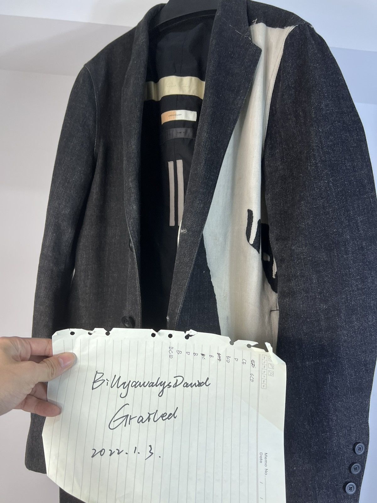 Rick Owens Rick owens RUNWAY FW16 mastodon bleach vomit coat Size US M / EU 48-50 / 2 - 8 Thumbnail