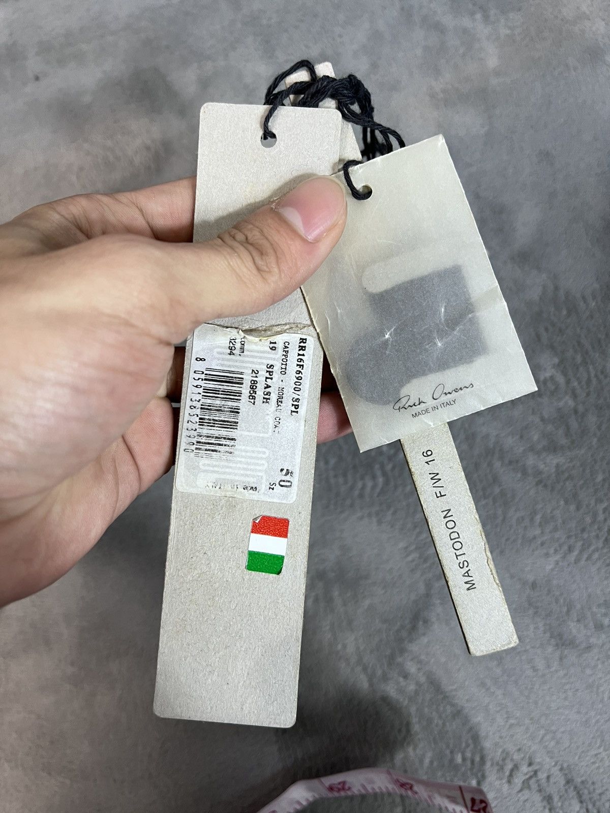 Rick Owens Rick owens RUNWAY FW16 mastodon bleach vomit coat Size US M / EU 48-50 / 2 - 9 Thumbnail