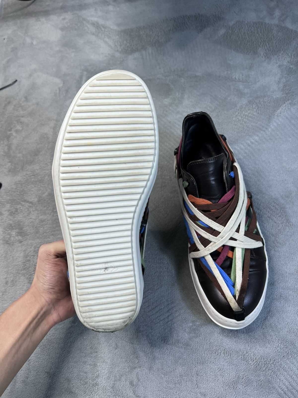 Rick Owens Rick owens hexagram mainline leather ramones low size41 Size US 8 / EU 41 - 9 Thumbnail