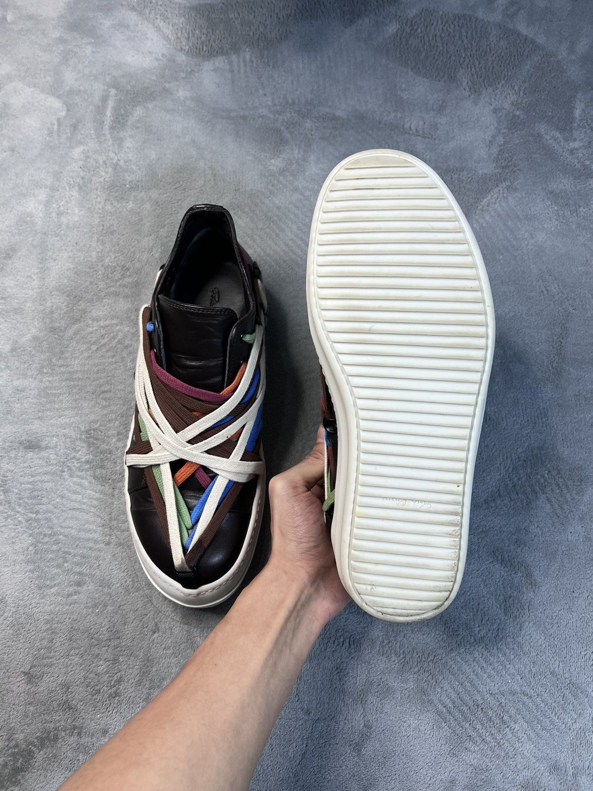 Rick Owens Rick owens hexagram mainline leather ramones low size41 Size US 8 / EU 41 - 10 Thumbnail