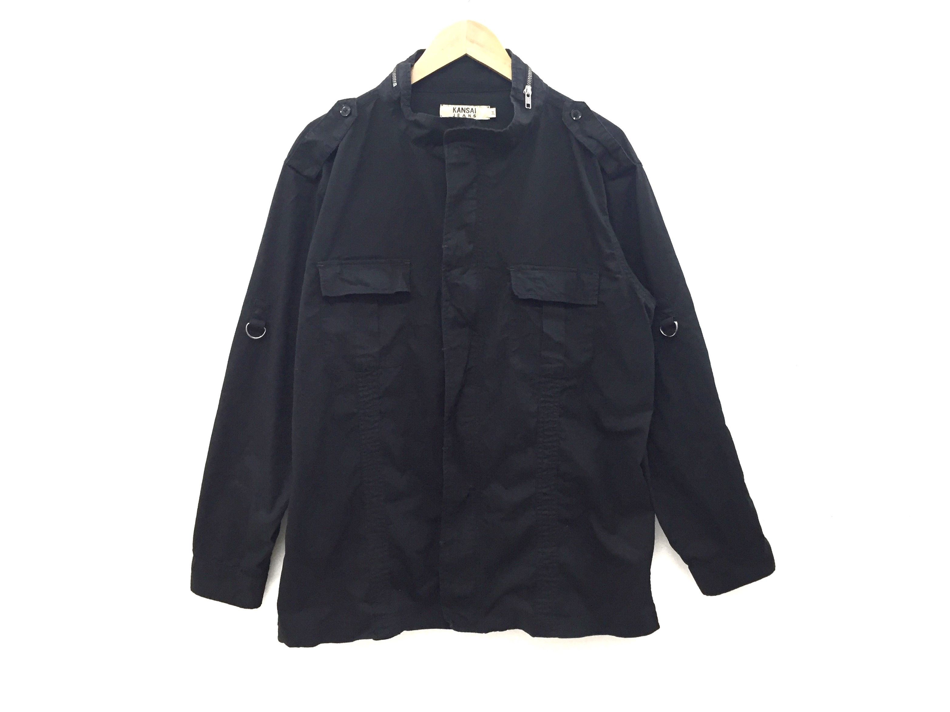 Japanese Brand × Kansai Yamamoto KANSAI YAMAMOTO Double Pocket Zipper shirt jacket Size US XL / EU 56 / 4 - 1 Thumbnail