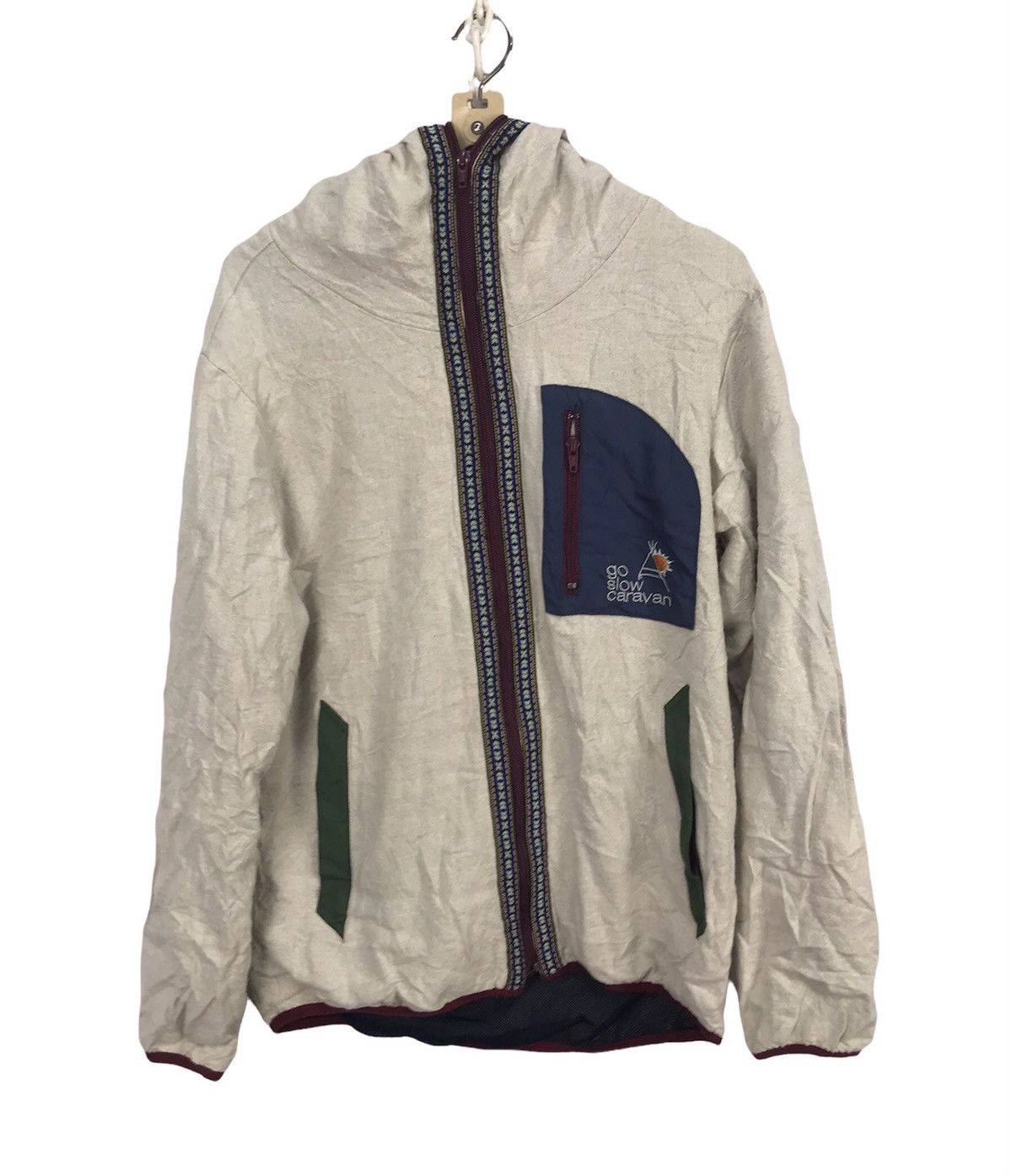 Go slow caravan fully zipper hoodie