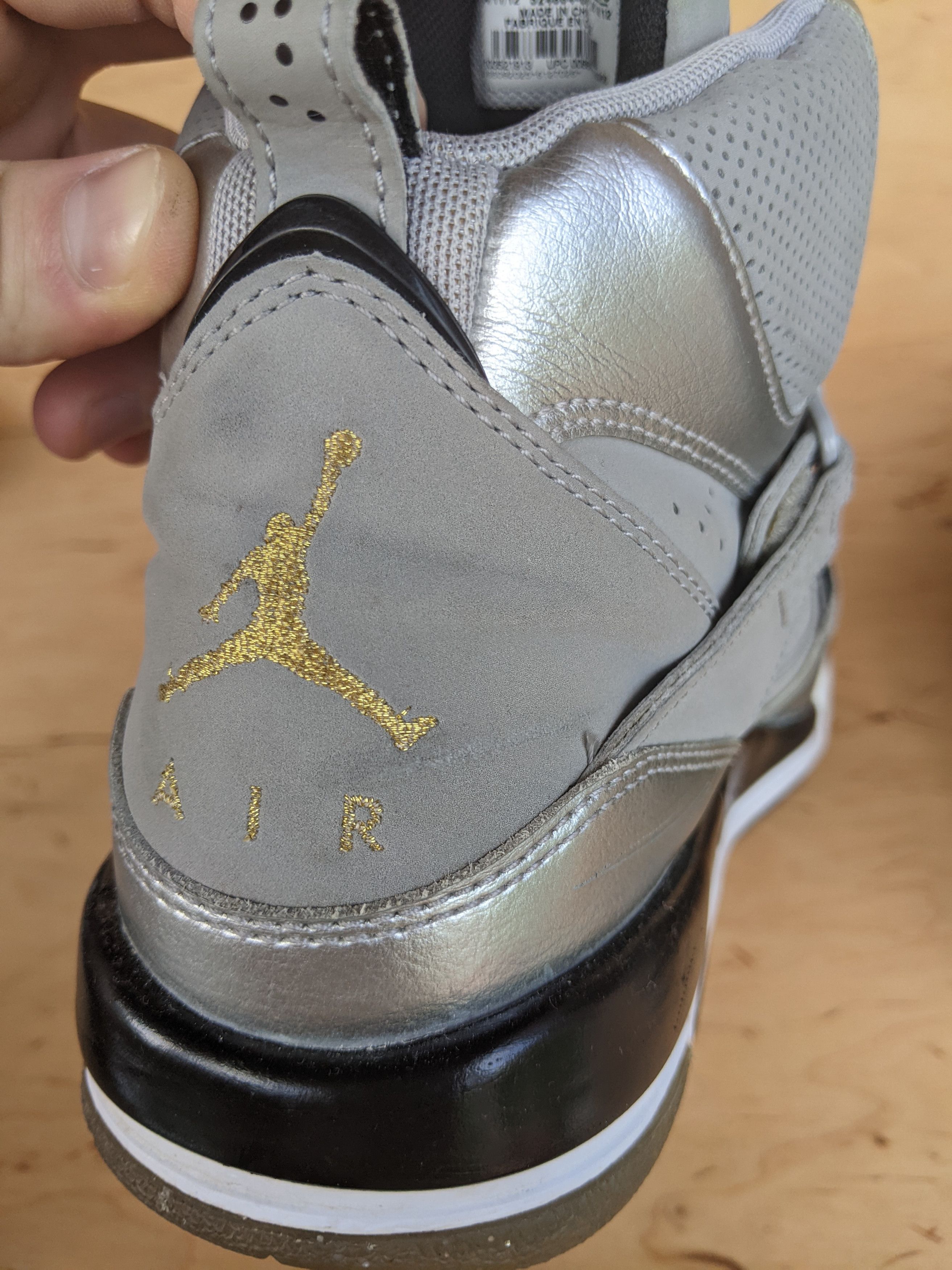Jordan Brand Jordan Flight 45 High GS 'Metallic Silver' by Nike Size US 8.5 / IT 38.5 - 18 Thumbnail