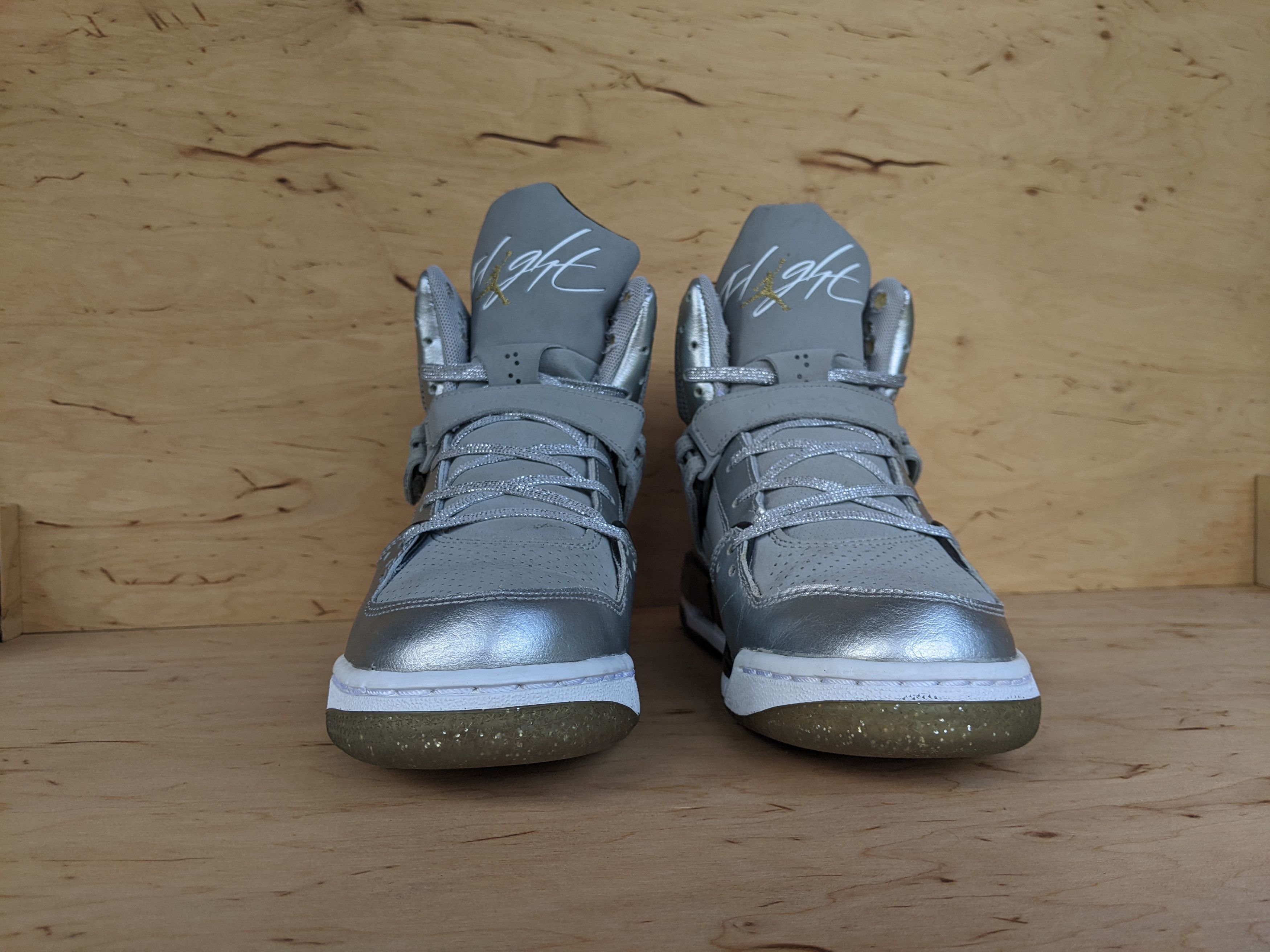 Jordan Brand Jordan Flight 45 High GS 'Metallic Silver' by Nike Size US 8.5 / IT 38.5 - 10 Thumbnail
