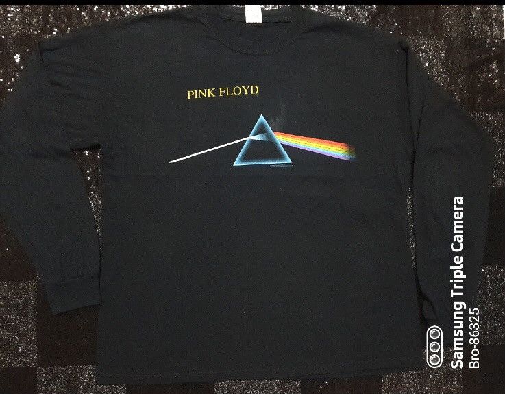Band Tees × Vintage VINTAGE 1998 ROCK BAND PINK FLOYD LONG SLEVE T D.S.O.T.M Size US XL / EU 56 / 4 - 1 Thumbnail