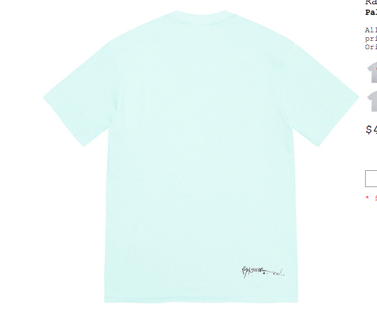 Supreme Supreme Ralph Steadman Box Logo Tee Pale Blue L Blood Size US L / EU 52-54 / 3 - 3 Thumbnail