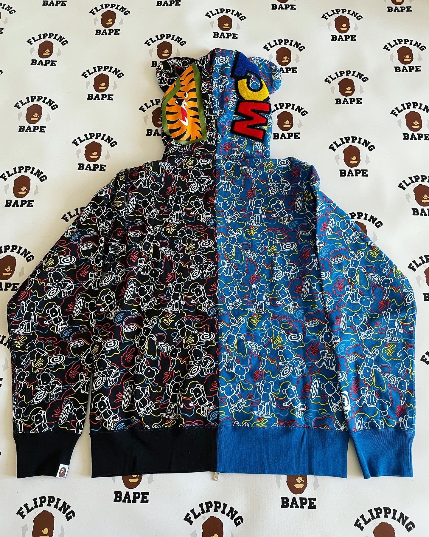 Bape × Medicom Toy BAPE X MEDICOM TOY BE@RBRICK CAMO BE@R SHARK HALF FULL ZIP Size US XXL / EU 58 / 5 - 2 Thumbnail