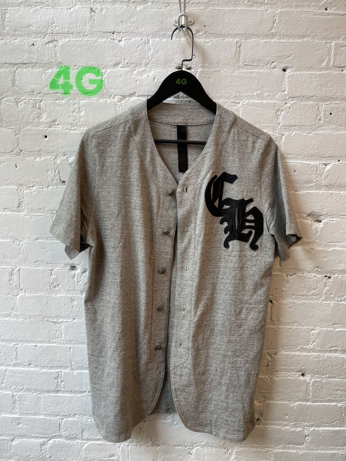Chrome Hearts Chrome Hearts CUSTOM Leather Patch Baseball Jersey Shirt Size US L / EU 52-54 / 3 - 1 Thumbnail