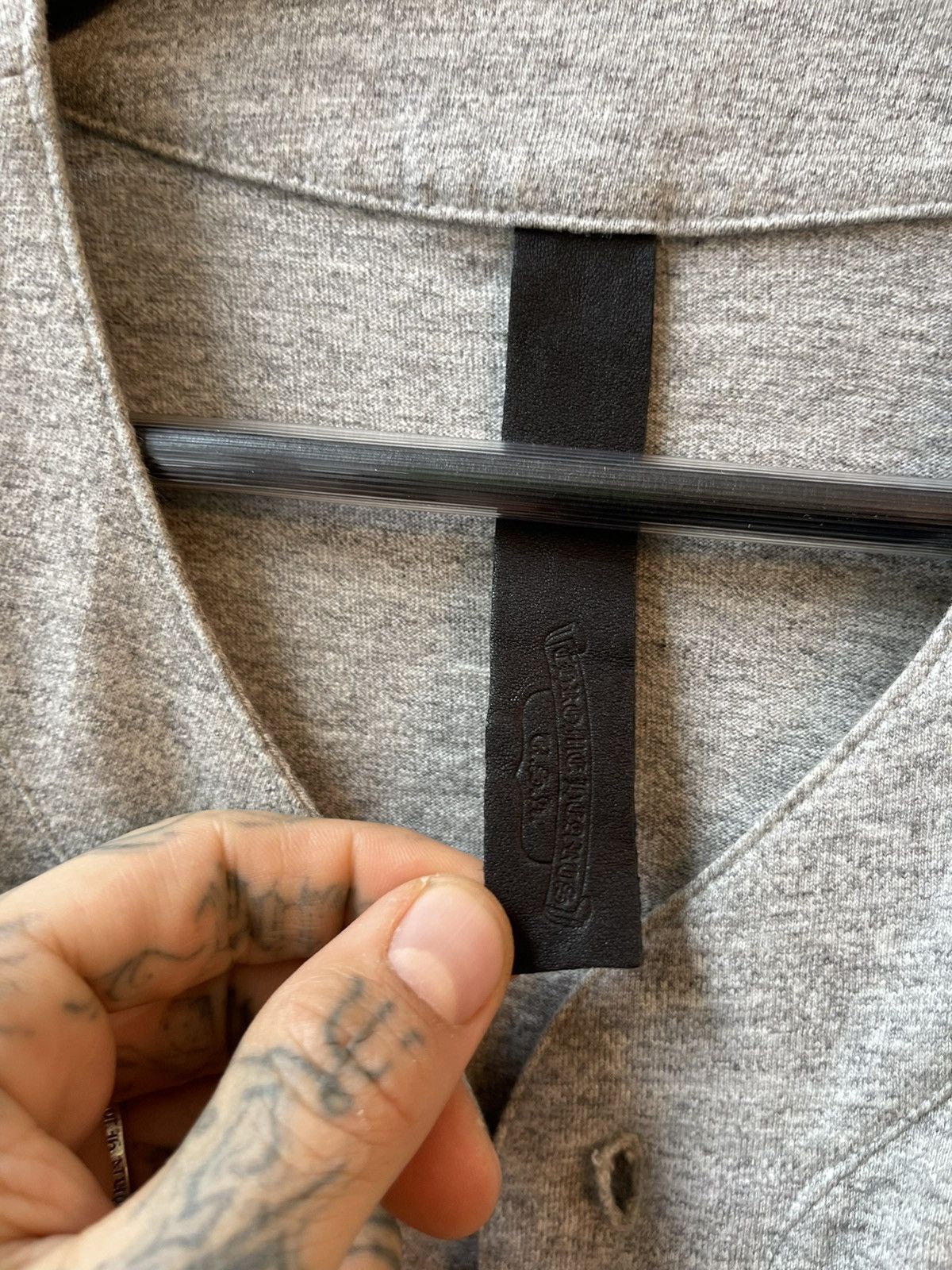 Chrome Hearts Chrome Hearts CUSTOM Leather Patch Baseball Jersey Shirt Size US L / EU 52-54 / 3 - 4 Thumbnail