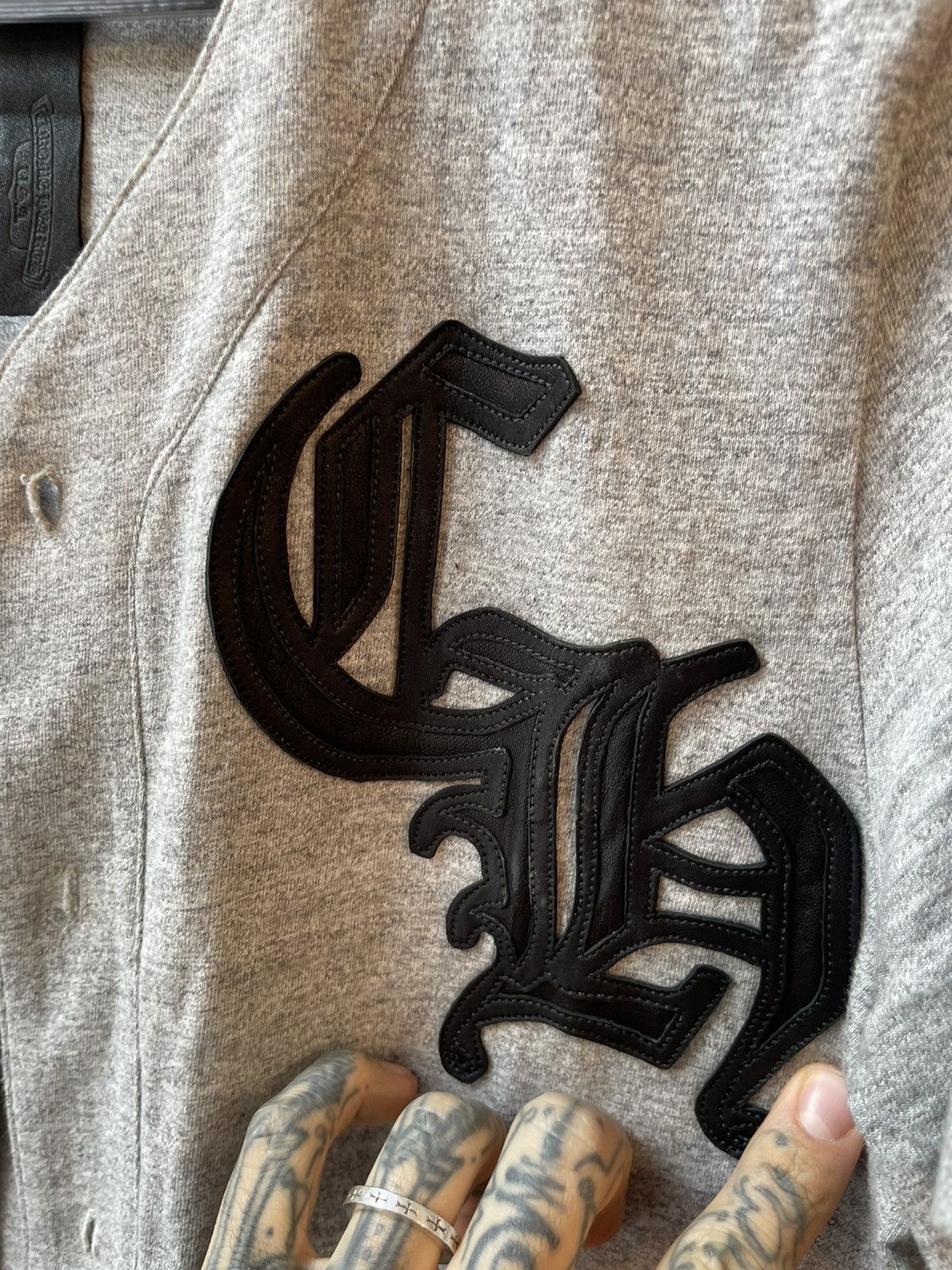 Chrome Hearts Chrome Hearts CUSTOM Leather Patch Baseball Jersey Shirt Size US L / EU 52-54 / 3 - 3 Thumbnail