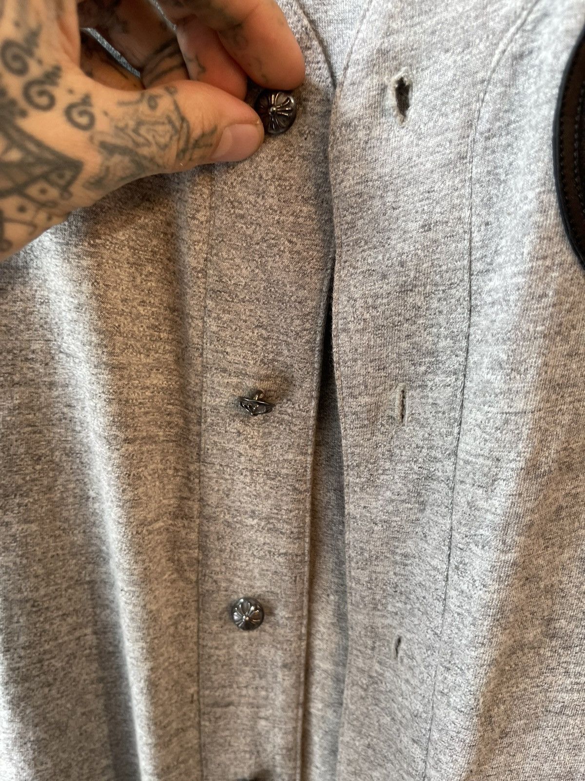 Chrome Hearts Chrome Hearts CUSTOM Leather Patch Baseball Jersey Shirt Size US L / EU 52-54 / 3 - 5 Thumbnail