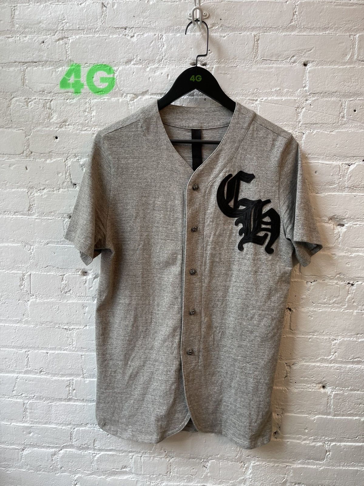 Chrome Hearts Chrome Hearts CUSTOM Leather Patch Baseball Jersey Shirt Size US L / EU 52-54 / 3 - 13 Thumbnail