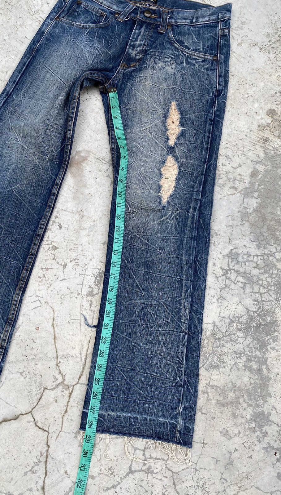 Designer × Japanese Brand Lagend of Glamour Skull printed Distressed Denim Size US 30 / EU 46 - 16 Thumbnail