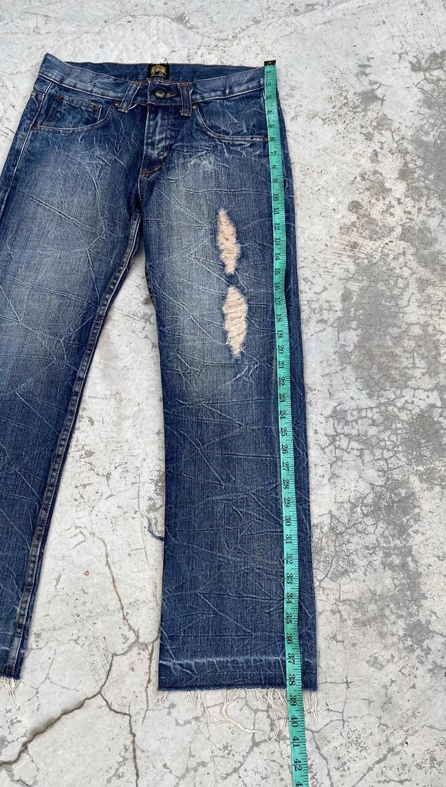 Designer × Japanese Brand Lagend of Glamour Skull printed Distressed Denim Size US 30 / EU 46 - 15 Thumbnail