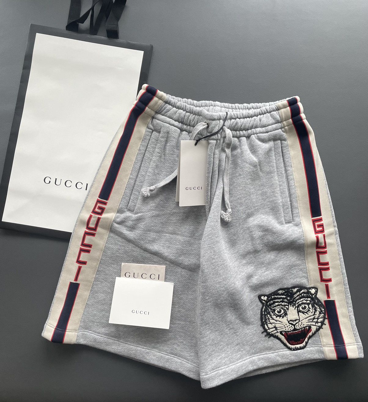 Gucci Brand New Limited Super Runway Tiger Gucci Track Shorts Size US 29 - 3 Thumbnail