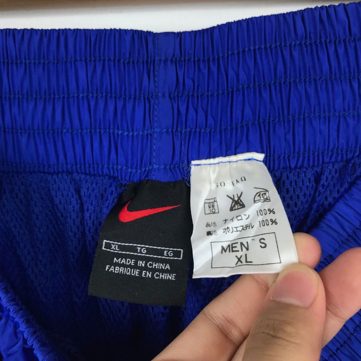 Nike × Vintage Vintage NIKE Track Pants Blue Colour Small Swoosh Logo Size US 34 / EU 50 - 7 Thumbnail