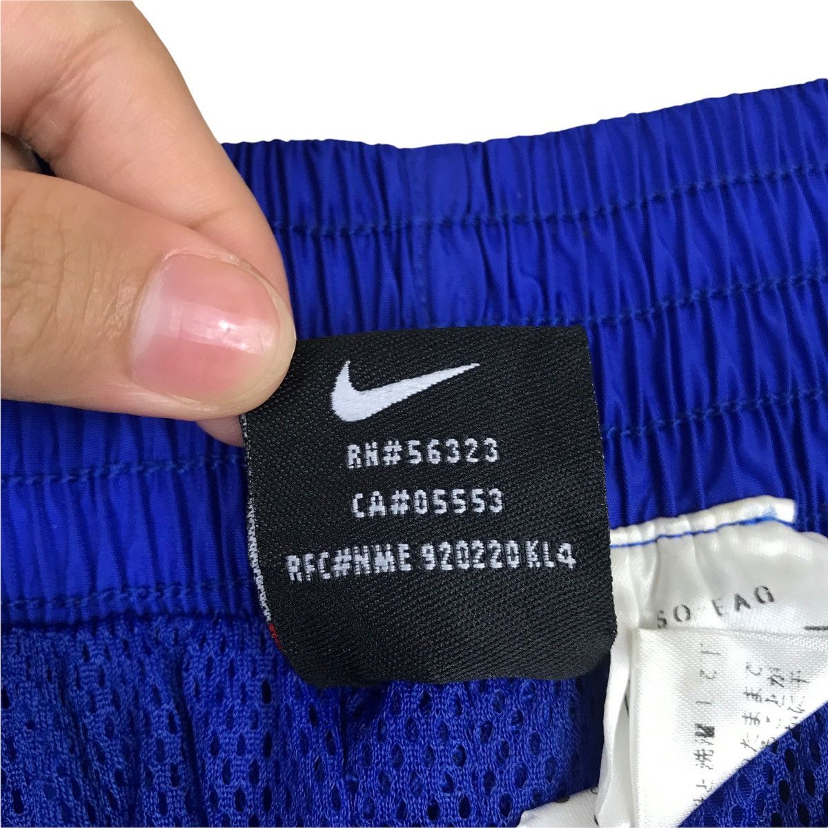 Nike × Vintage Vintage NIKE Track Pants Blue Colour Small Swoosh Logo Size US 34 / EU 50 - 8 Thumbnail