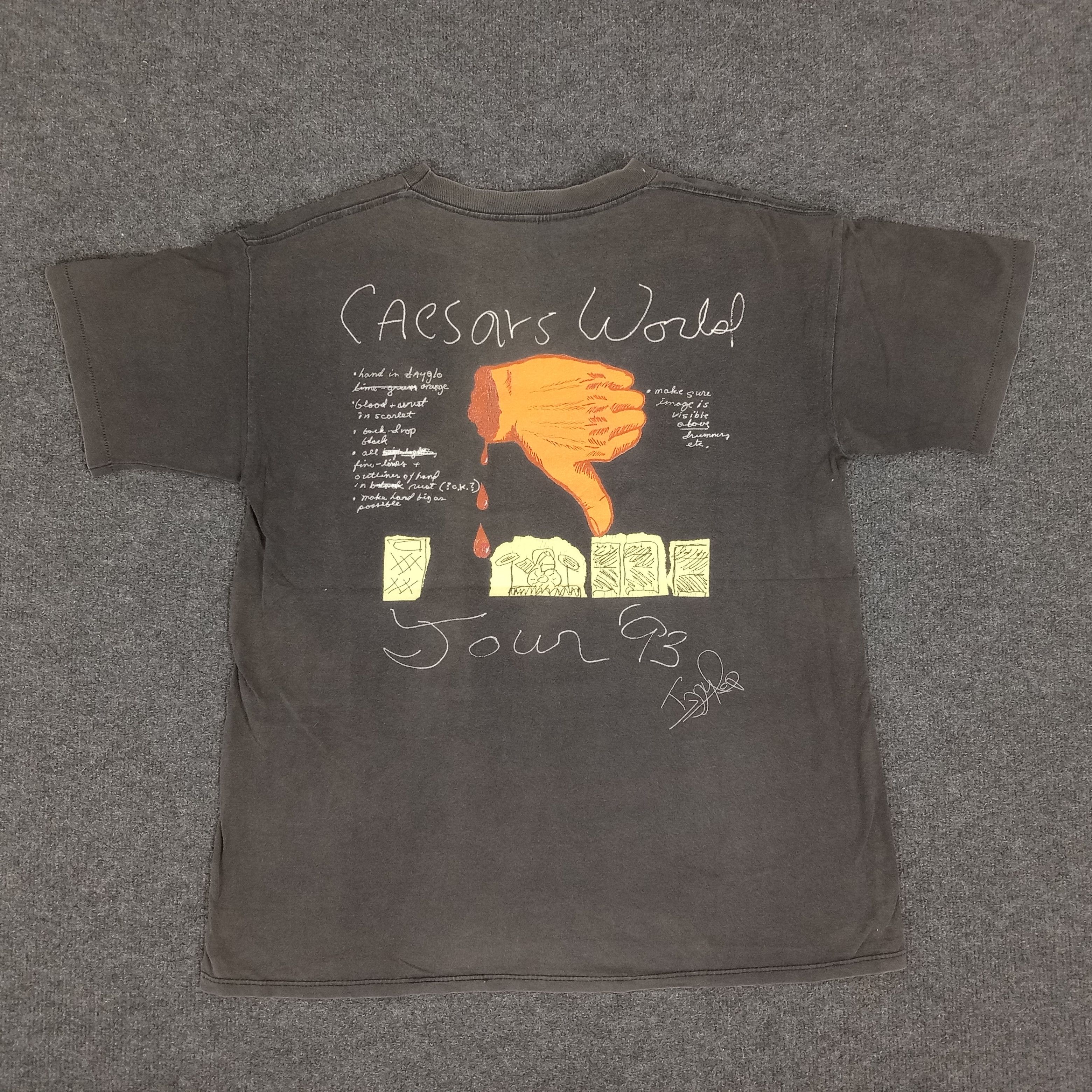 Band Tees × Vintage Vintage 90's Iggy Pop American Singer Tour Tshirt Size US L / EU 52-54 / 3 - 1 Thumbnail