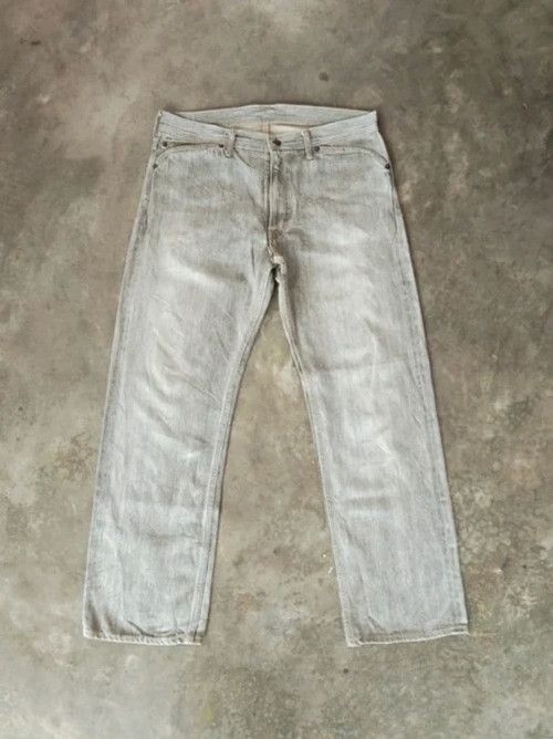 Japanese Brand × Jean × Vintage Vintage Distressed Japanese HR Market Selvedge Redline Jeans Size US 33 - 1 Thumbnail