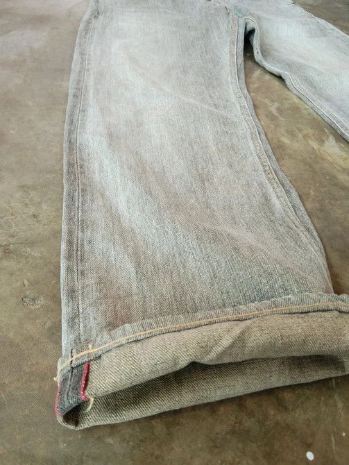 Japanese Brand × Jean × Vintage Vintage Distressed Japanese HR Market Selvedge Redline Jeans Size US 33 - 4 Thumbnail