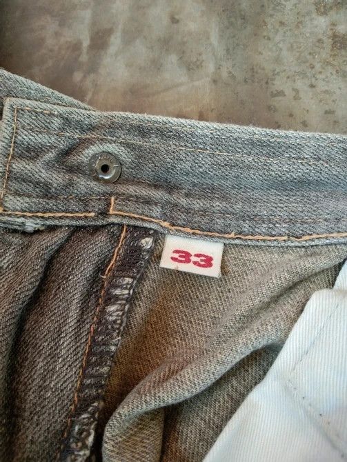 Japanese Brand × Jean × Vintage Vintage Distressed Japanese HR Market Selvedge Redline Jeans Size US 33 - 12 Thumbnail
