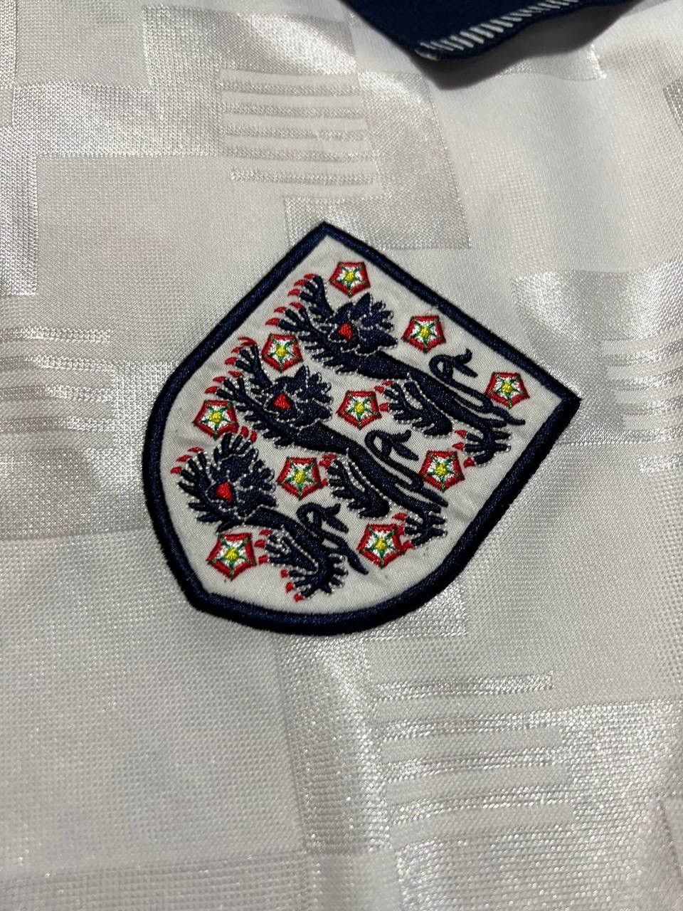 Vintage Score Draw England 1990 1992 #19 Home Shirt Soccer Jersey Size US M / EU 48-50 / 2 - 4 Thumbnail