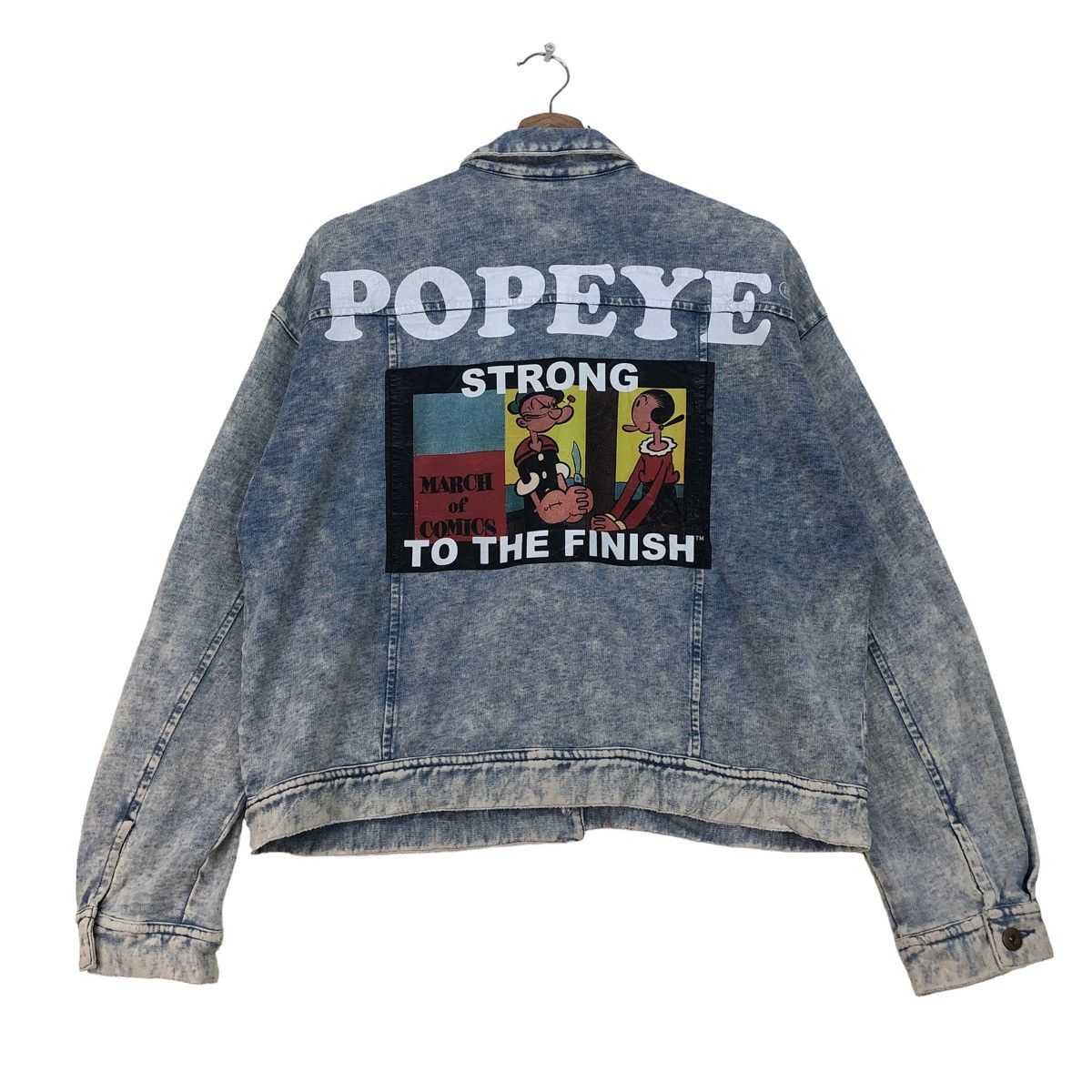 Cartoon Network Vintage Cartoon Popeye Denim Jacket Size M / US 6-8 / IT 42-44 - 1 Thumbnail