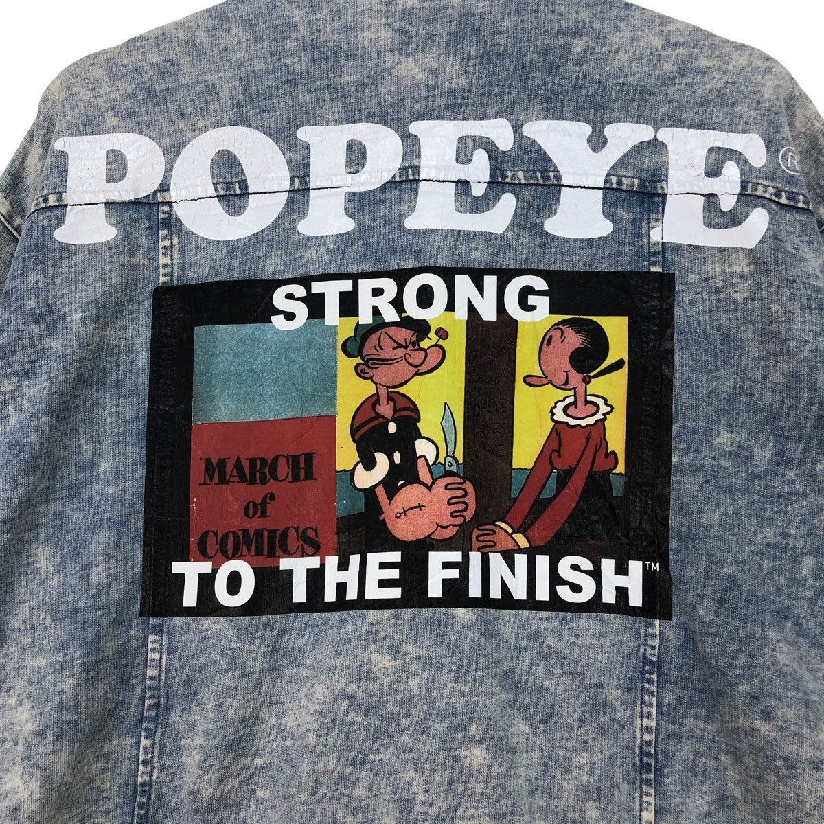 Cartoon Network Vintage Cartoon Popeye Denim Jacket Size M / US 6-8 / IT 42-44 - 6 Thumbnail