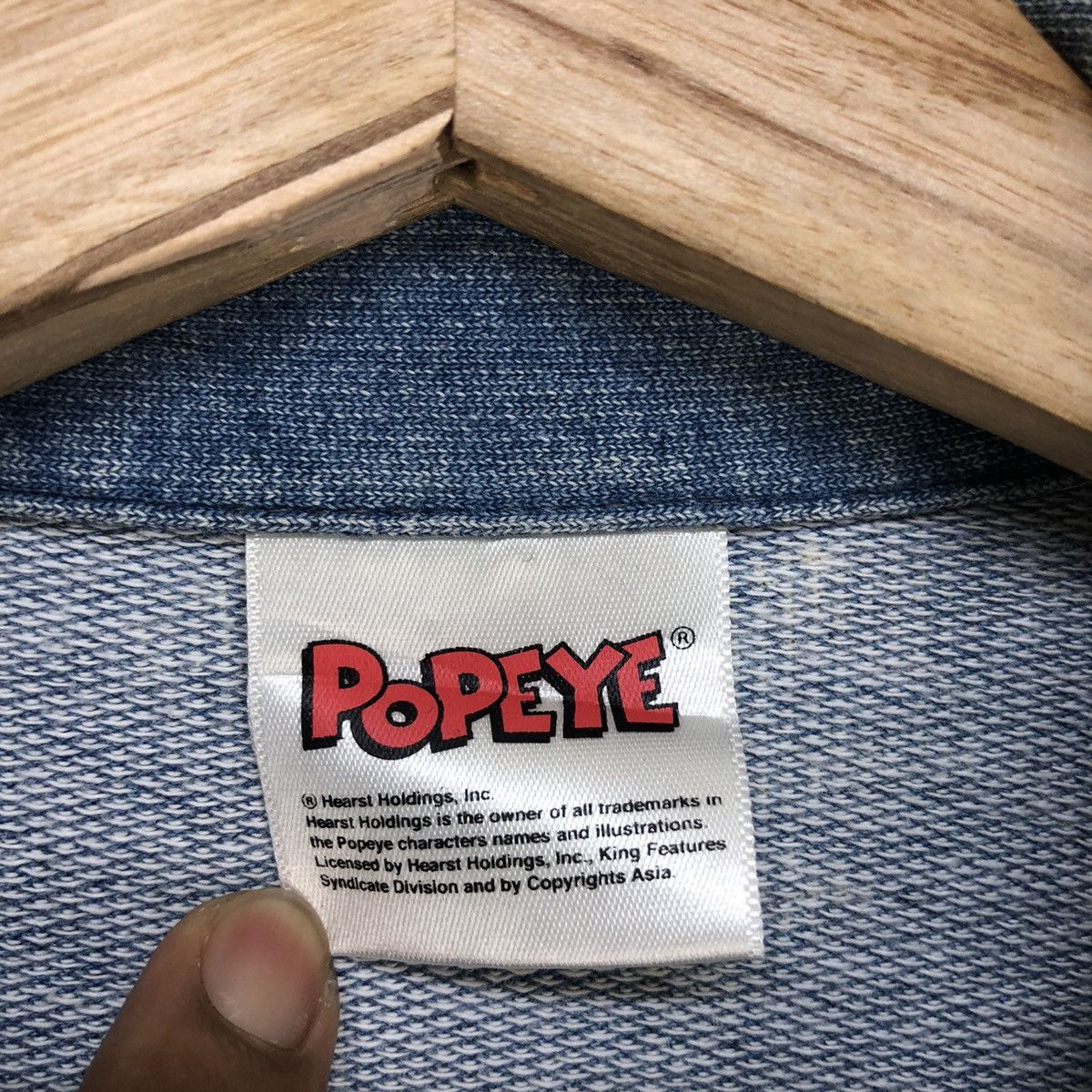 Cartoon Network Vintage Cartoon Popeye Denim Jacket Size M / US 6-8 / IT 42-44 - 13 Thumbnail