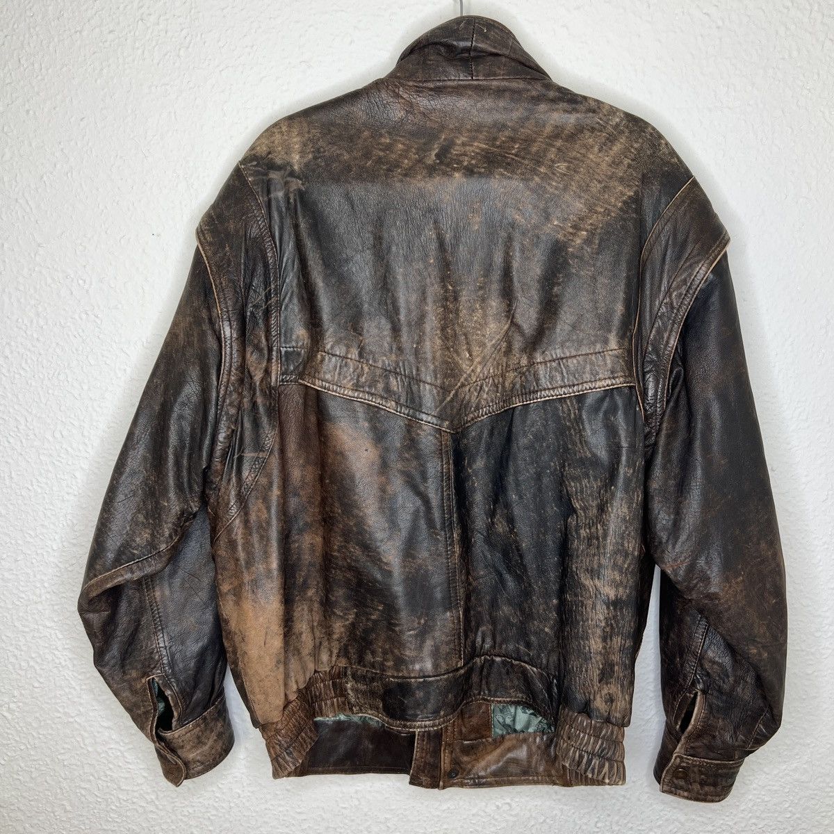 Leather × Vintage Vintage Brown Leather Motor Biker Jacket 2in1 Oswald Genuine Size US L / EU 52-54 / 3 - 6 Thumbnail