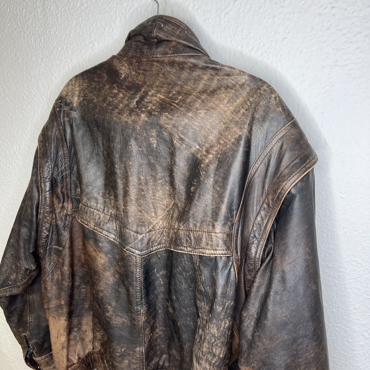 Leather × Vintage Vintage Brown Leather Motor Biker Jacket 2in1 Oswald Genuine Size US L / EU 52-54 / 3 - 7 Thumbnail