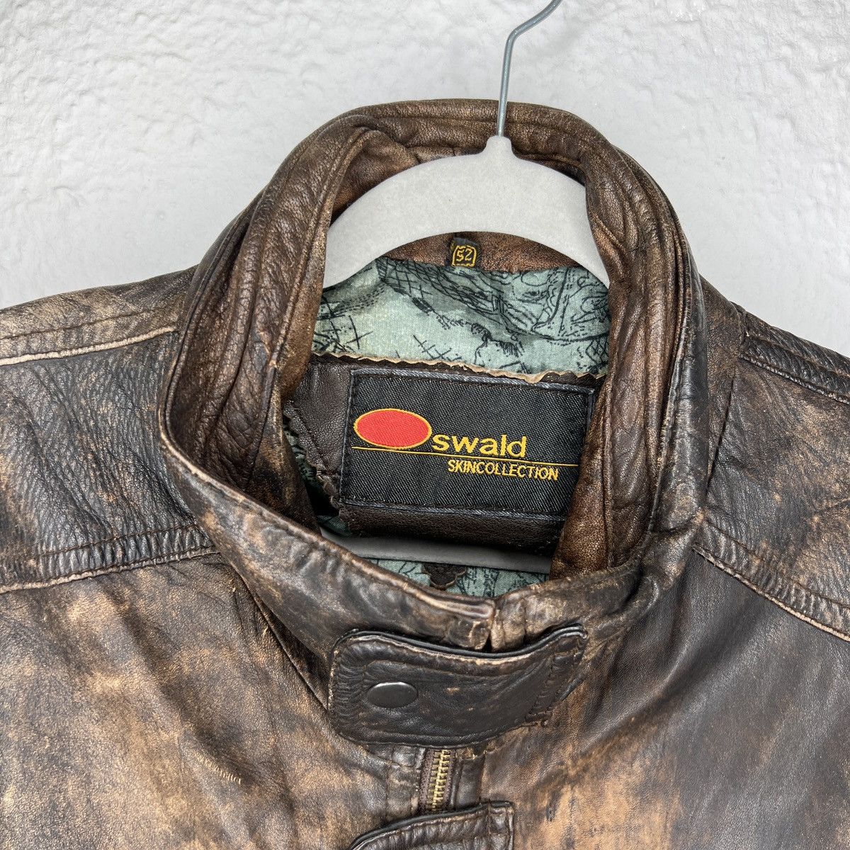 Leather × Vintage Vintage Brown Leather Motor Biker Jacket 2in1 Oswald Genuine Size US L / EU 52-54 / 3 - 4 Thumbnail