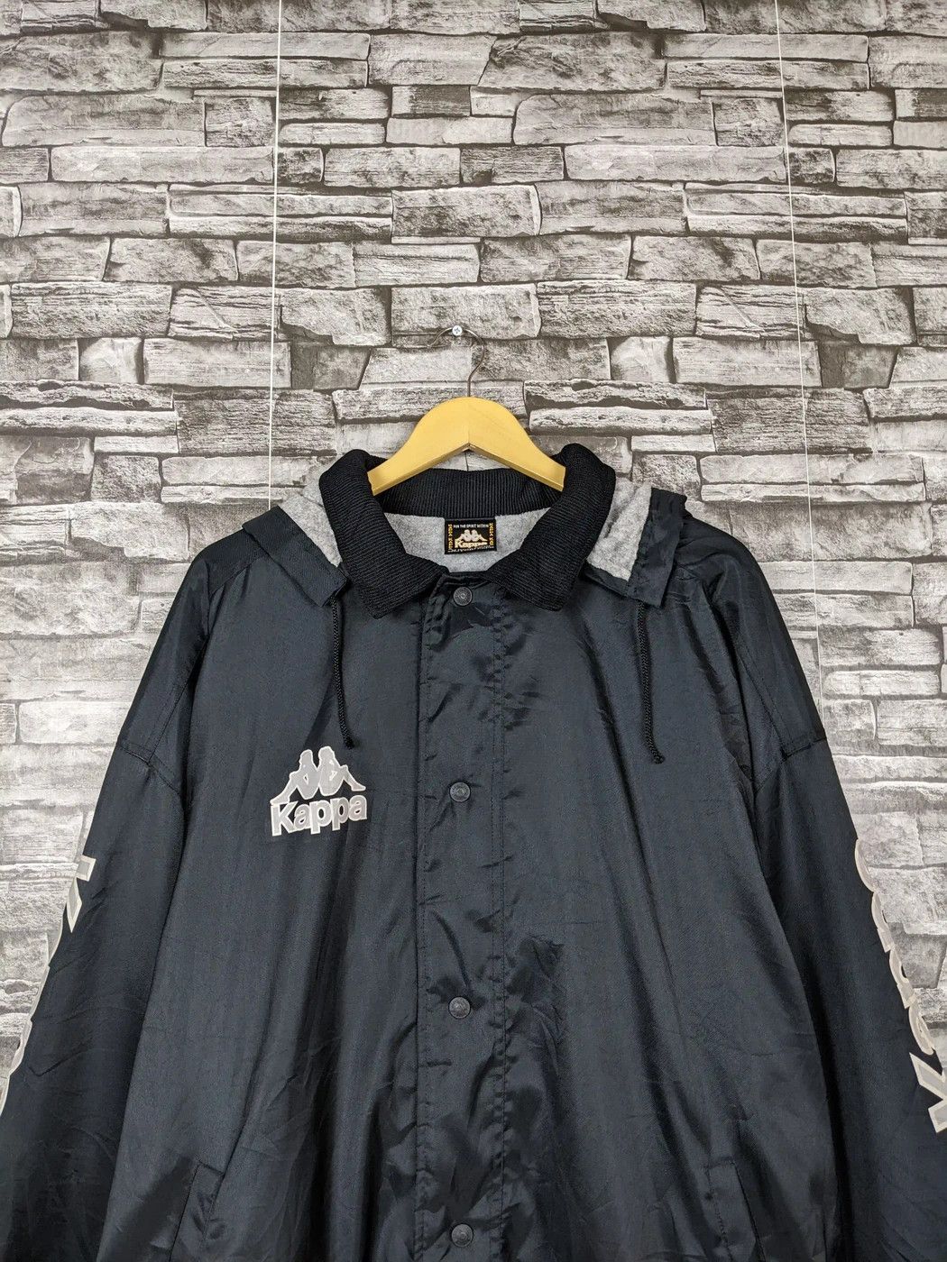 Kappa Vintage Kappa Raincoat Long Jacket Embroidery Size US L / EU 52-54 / 3 - 4 Thumbnail