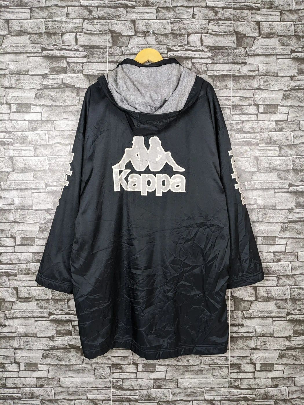 Kappa Vintage Kappa Raincoat Long Jacket Embroidery Size US L / EU 52-54 / 3 - 2 Thumbnail